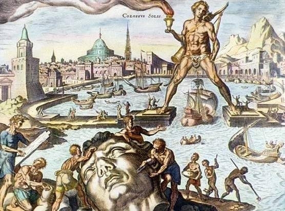 The Colossus in an illustration by Martin Heemskerck (16th century)