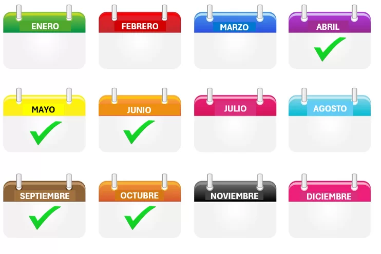 Calendario cuando ir