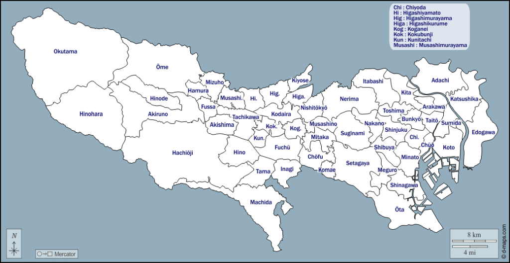 Greater Tokyo Map