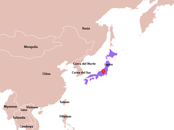 Ubicación de Japón