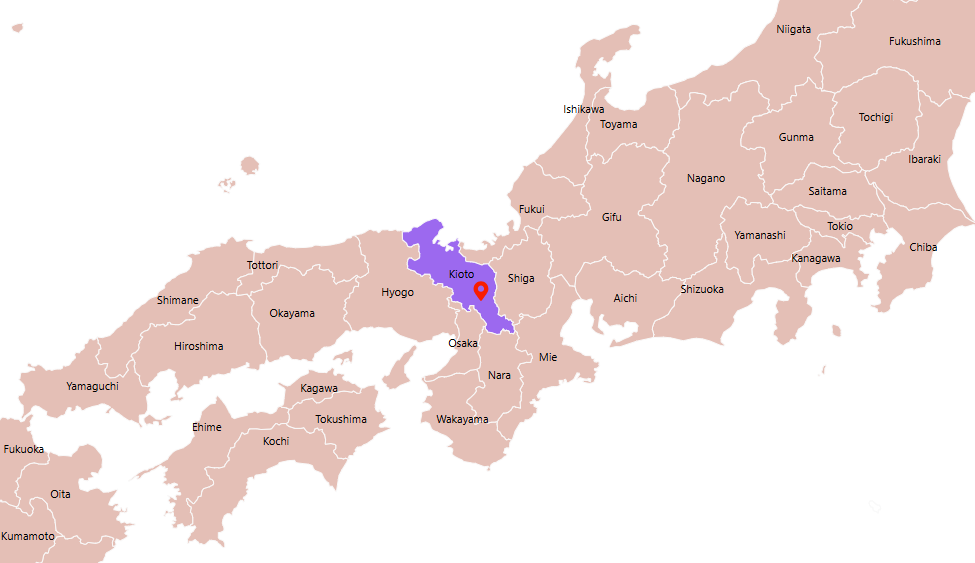 Mapa Kioto