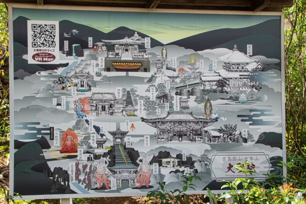 Miyajima_Daisho-in Temple_map