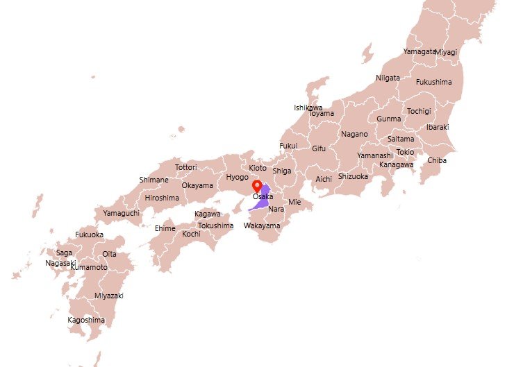Osaka Map