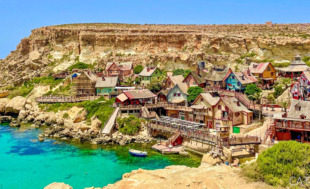 Popeye Village viewpoint Anchor Bay Malta