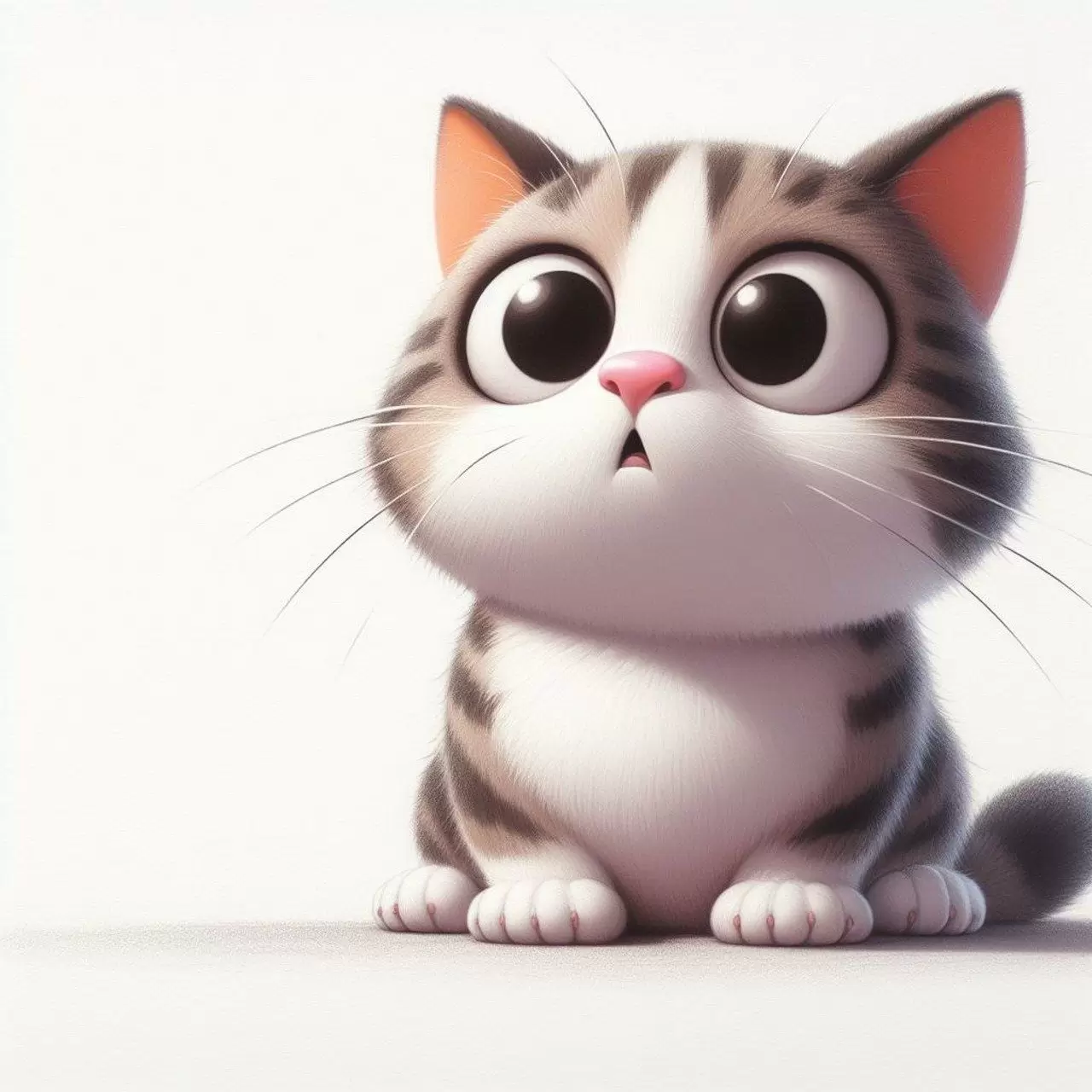 Gato sorprendido